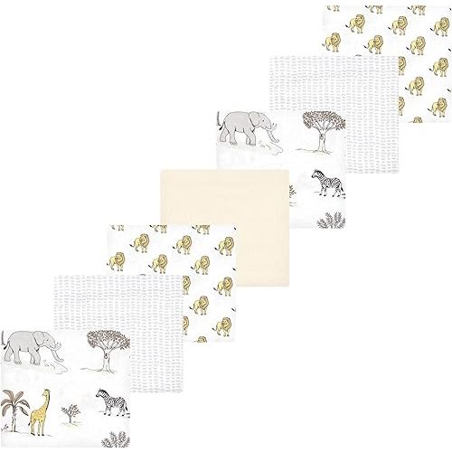 Luvable Friends Little Treasure Flannel Receiving Blankets 7pk