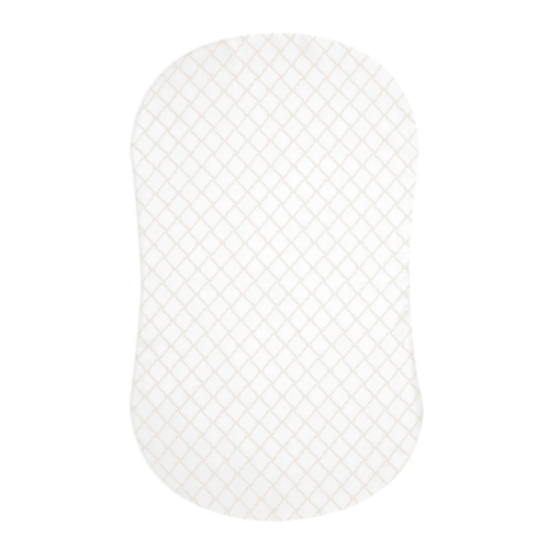 HALO - BassiNest Fitted Sheet 100% Cotton | Nautical Net - cream/gray