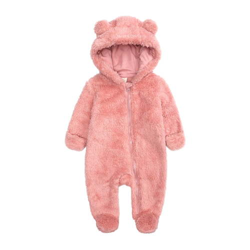 Hooded Coat Romper Jumpsuit Outerwear Boy Girl Baby Footed Jacket Girls Coat&jacket 0-3 Months