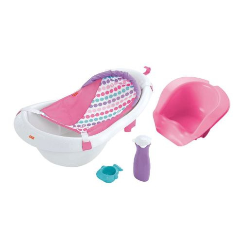 Fisher-Price 4-in-1 Sling 'n Seat Baby Bath Tub Pink