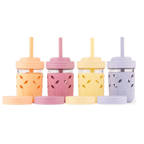 8oz Glass Mason Jar Drinking Tumblers + Food Storage