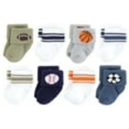 Hudson Baby Terry Socks, 8-Pack, Newborn-12 Months