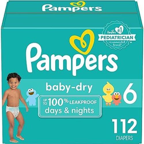 Pampers Baby Dry Diapers Size 6 112 Count