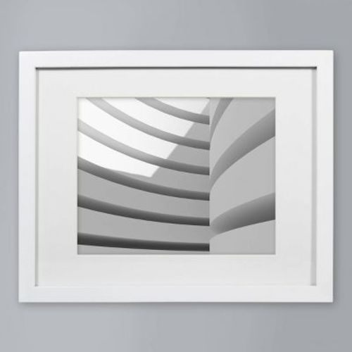 11" X 14" Matted To 8" X 10" Single Picture Gallery Frame Black - Threshold™: Modern Wall Decor, Acid-free Mat