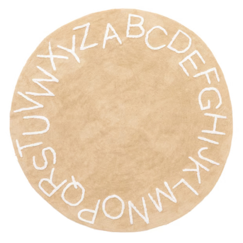 Readington Alphabet Nursery Washable Ivory Rug