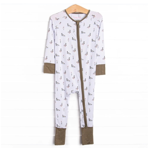 Migrating Mallard Bamboo Zippy Pajama, Green – Stitchy Fish