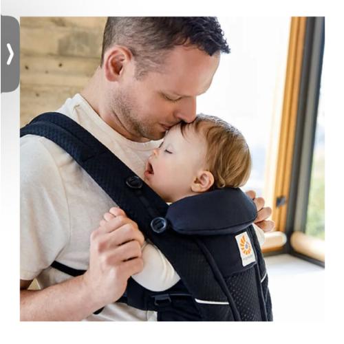 Omni Breeze Baby Carrier - Mesh: Black | Ergobaby