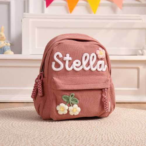 Custom Toddler Backpack, Personalized Backpacks With Name Gift, Name Children's School Bag for Girls Boys Kids Preschool Toddler Book Bag