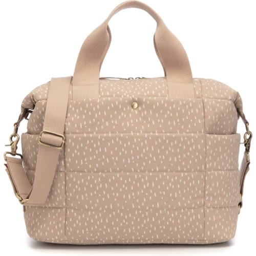Storksak Organic Cotton Convertible Diaper Bag, Seashell