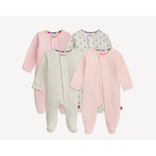 Magnetic 4-Pack Footie 3-6M
