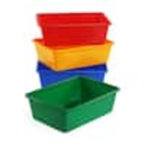 Humble Crew Primary Collection Large Plastic Storage Bins (Set of 4) XL560