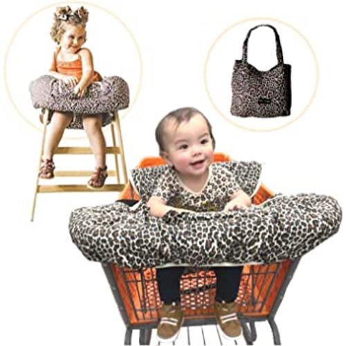 Shopping Cart Cover for Babies- Baby High Chair Cover Restaurant- Shopping Cart Covers for Baby Girl- Grocery Cart Cover for Baby- 7 in 1 Fold & Carry Compact Baby Shopping Cart Cover w/Phone Pocket