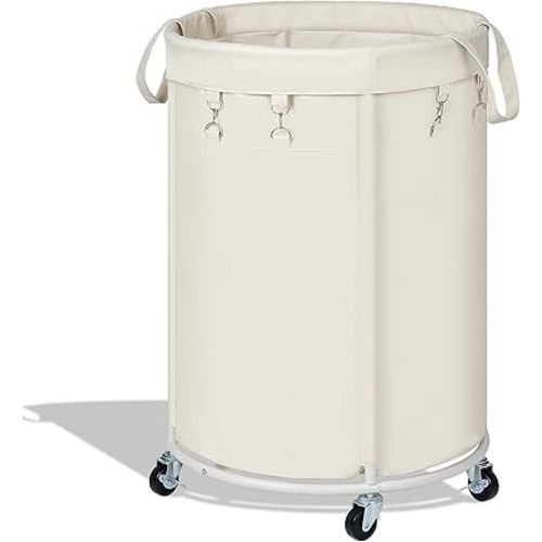 150L Large Capacity Rolling Laundry Basket Hamper with Wheels, Clothes hamper and Removable Bag for Home, Laundry Room, Bedroom, Bathroom, Apartment, Dorm