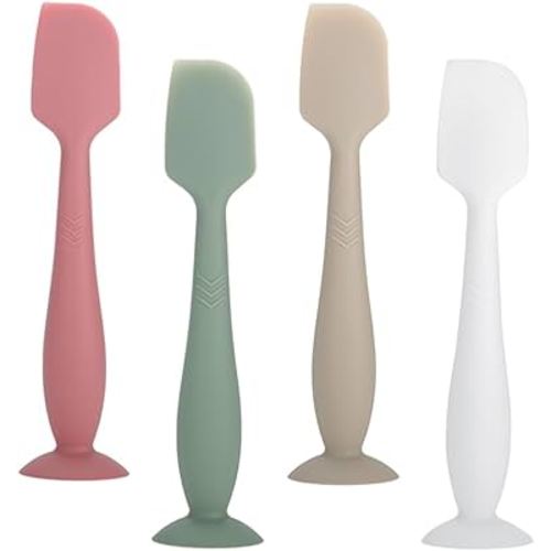 Baby Diaper Cream Spatula, 4Pack Silicone Butt Spatula Baby Paste Diaper Cream Applicator for Newborn Babies