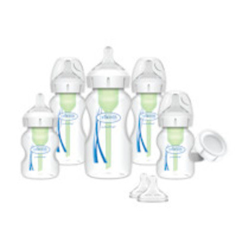 Dr. Brown's Anti-colic Options+ Wide-Neck Baby Bottle Newborn Feeding Gift Set