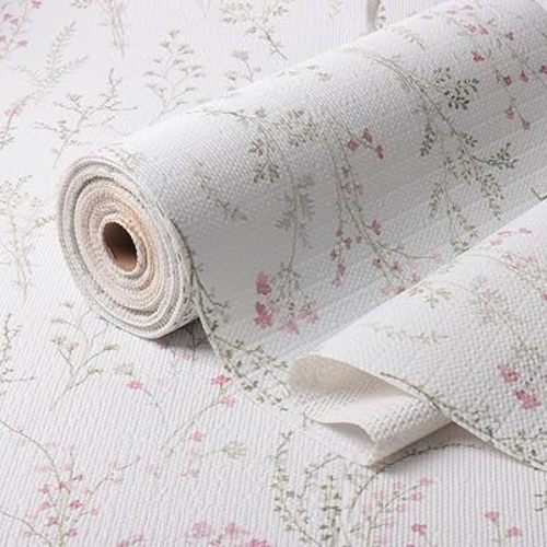 Amiitay Floral Drawer and Shelf Liner for Cabinets 24IN x 10FT, Non-Adhesive and Strong Non-Slip Flower Shelf Cabinet Drawer Liners for Kitchen,Table,Bookshelves,Waterproof Cupboard Liner