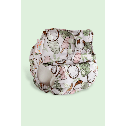 LKC+Me One-Size Pocket Cloth Diaper with Athletic Wicking Jersey - AWJ - Leilani