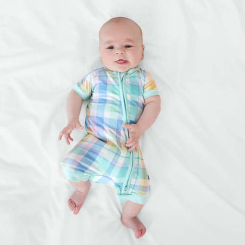 Pastel Plaid Shorty Zippy