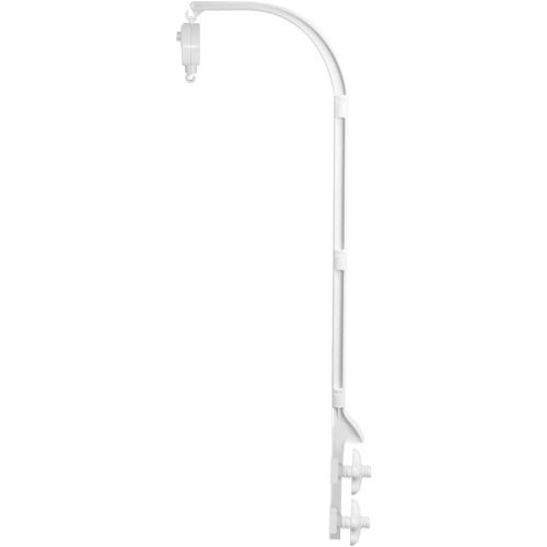 AFUNTA 37 Inch Double Screw Crib Mobile Bed Bell Holder with Music Box, DIY Toy Decoration Hanging Arm Adjustable Holder Bracket Baby Bed Stent Set Nut Screw
