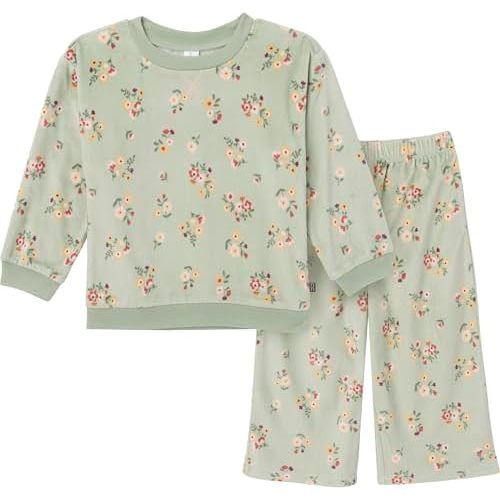 Modern Moments by Gerber Unisex Toddler Bunny Fleece 2-Piece Sweater & Pant Pajama Set