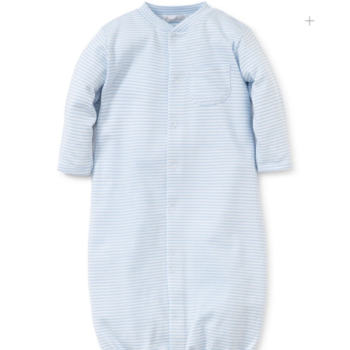 Simple Stripes Blue Convertible Gown