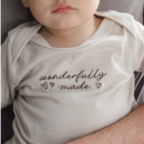Wonderfully Made Embroidered Onesie – Live Action