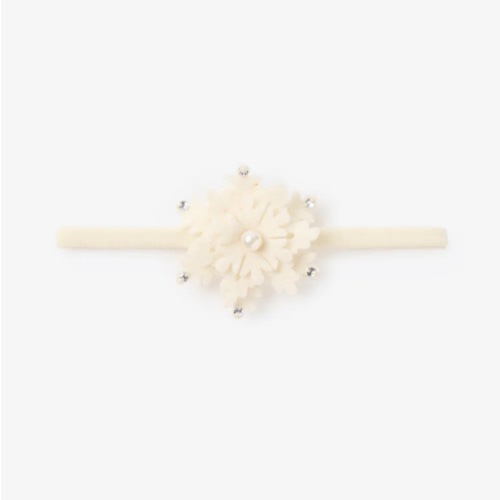 Pearl Snowflake Headband – Elegant Baby