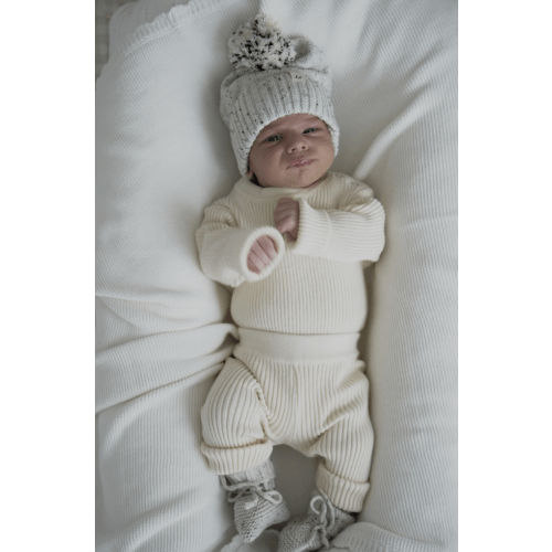 Luna + Luca Baby Rib Bodysuit - Cream
