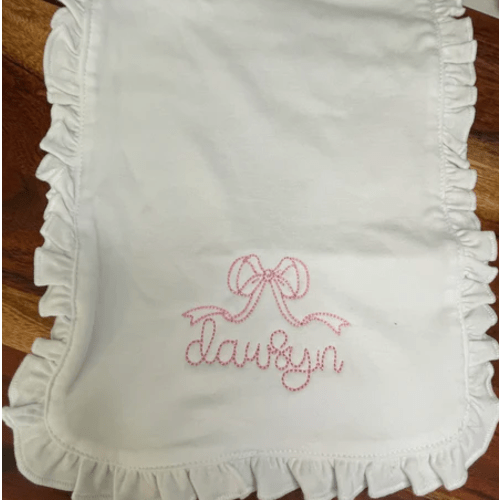 Ruffle Burp Cloth – Stitchin' Pretty