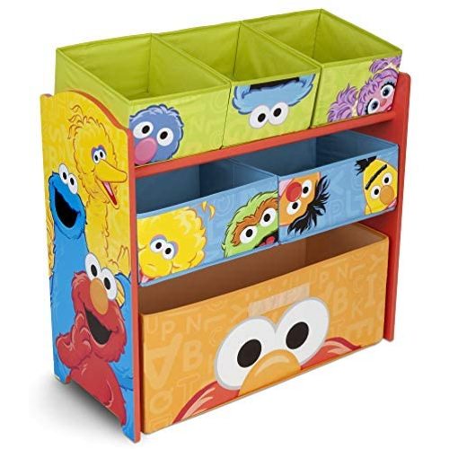 Delta Children 6-Bin Toy Storage Organizer, Sesame Street