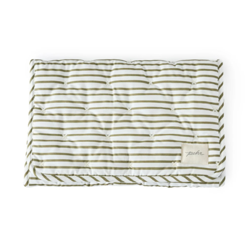 Striped On the Go Portable Changing Pad - Olive