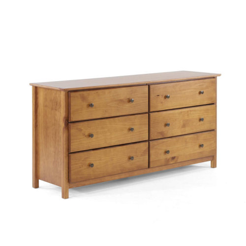 Grain Wood Furniture Shaker Solid Wood 6-Drawer Dresser & Reviews | Wayfair