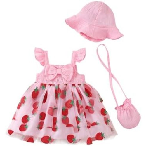 Baby Girl Dress Infant Newborn Clothes Summer Sleeveless Layer Ruffle Dresses Casual Beach Sundress for Girls 0M-3T