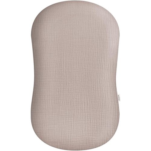 Wimist Muslin Baby Lounger Cover, Newborn Lounger Cover, Soft Cotton Breathable Lounger Pillow for Boys Girls Infant, Cover Only(Shadow)