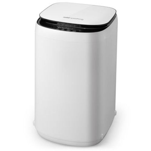 Costway 7.7 Lbs Full Automatic Washing Machine 0.78 Cu.ft Compact Washer & Spinner Combo White