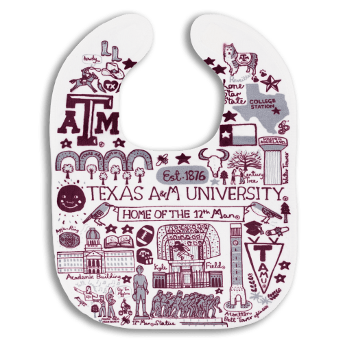Texas A&M Julia Gash Baby Bib