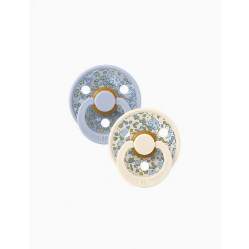 BIBS x LIBERTY Colour Pacifiers 2 Pack Eloise in Dusty Blue Mix