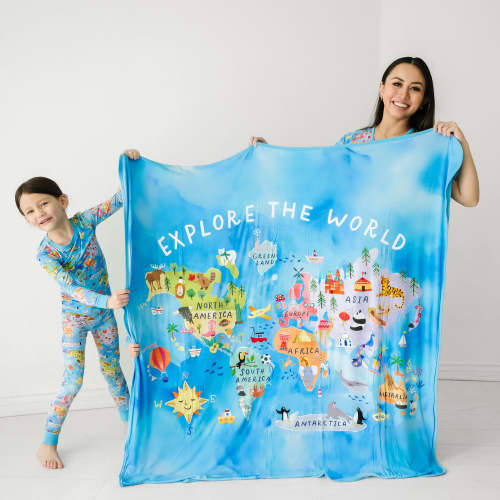 Around The World Large Cloud Blanket® - Little Sleepies