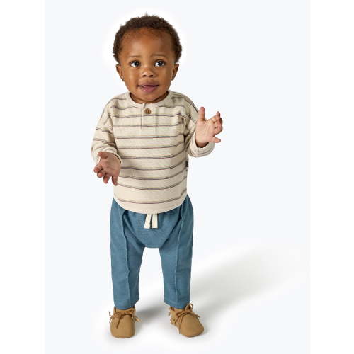 Modern Moments by Gerber Baby Boy Top and Harem Pants Outfit Set, Sizes 0/3 Months - 24 Months