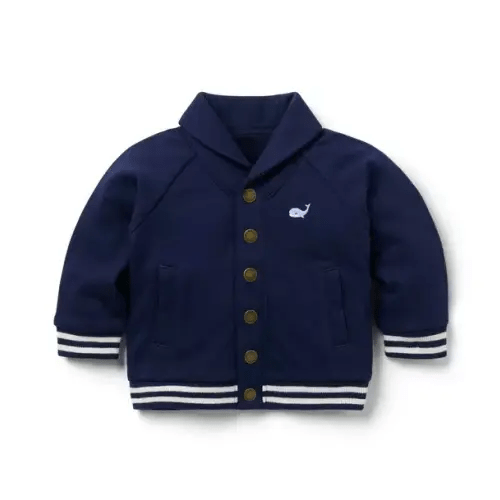 Baby Merchant Marine Baby Whale Shawl Collar Cardigan by Janie and Jack