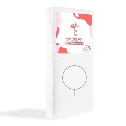 Dream On Me Baby Zzz 5” Full-Size Crib & Toddler Bed Mattress in a Box – GREENGUARD Gold & BSA Certified, Breathable, Water-Resistant, Machine Washable Cover, (52" L x 28" W x 5" H)