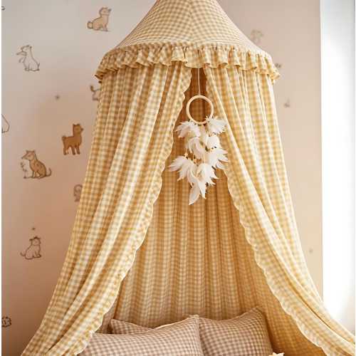 Kids Bed Canopy Mosquito Net Blackout Tent | Gangnam Style Bed Curtain | Princess Dome Canopy for Children's Bed | Nursery Room Decor