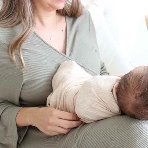 Oatmeal Bamboo Waffle Oversized Swaddle Blanket