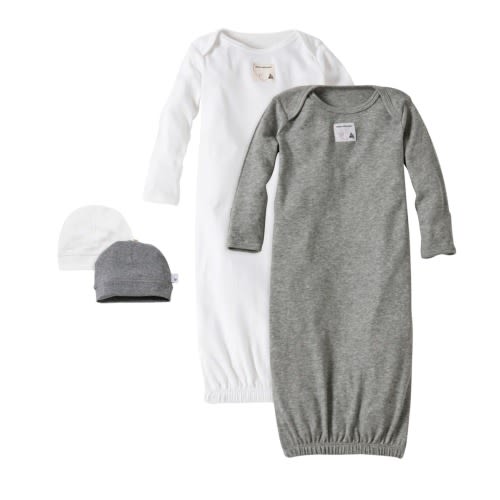 Bee Essentials Organic Baby Gown, Set of 2