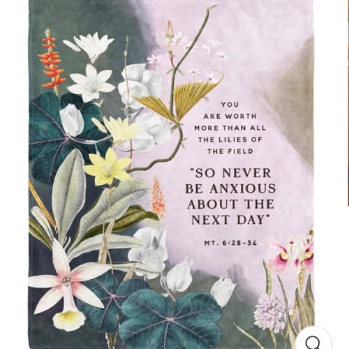 New Never Be Anxious Blanket – Happier To Give