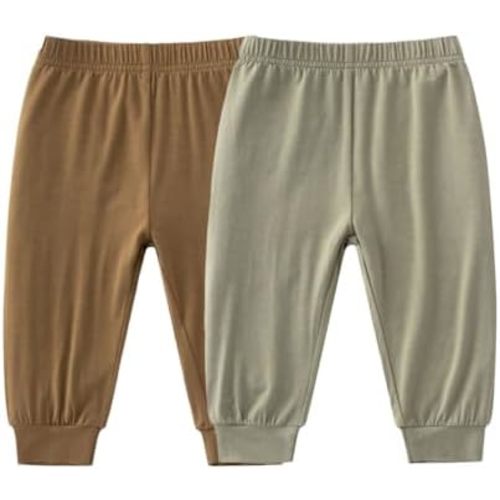 Baby Boys Girls Bamboo Viscose Jogger Pants Infant Toddler Bloomers Kids Harem Pants