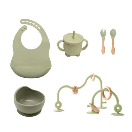 My First Feeding Set | Baby Cutlery & Bowl Set with Integrated Motor Skills Game