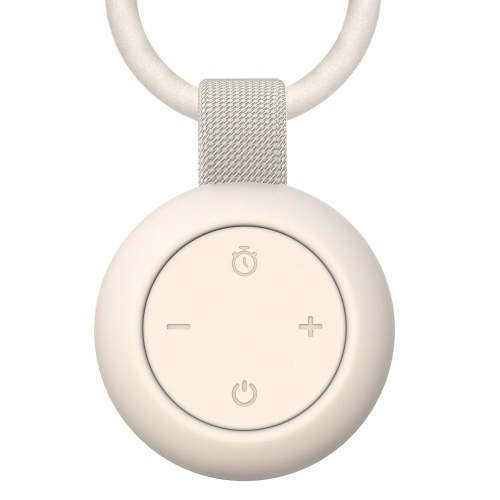 Portable Baby Sound Machine with 12 Soothing Sounds, White Noise for Babies Kids Adults, Sleep Soother Timer Function, 15H Battery Life, Travel Registry Gift, Stroller Clip-On, Shower Use, White