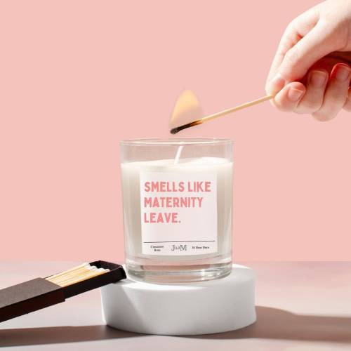 Maternity leave. Smells like maternity. Colleague pregnancy gift.Pregnancy gift.