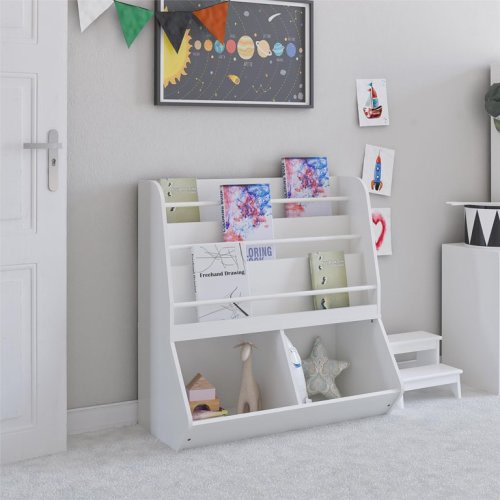 Ameriwood Home Charli Kids Book and Toy Storage, White